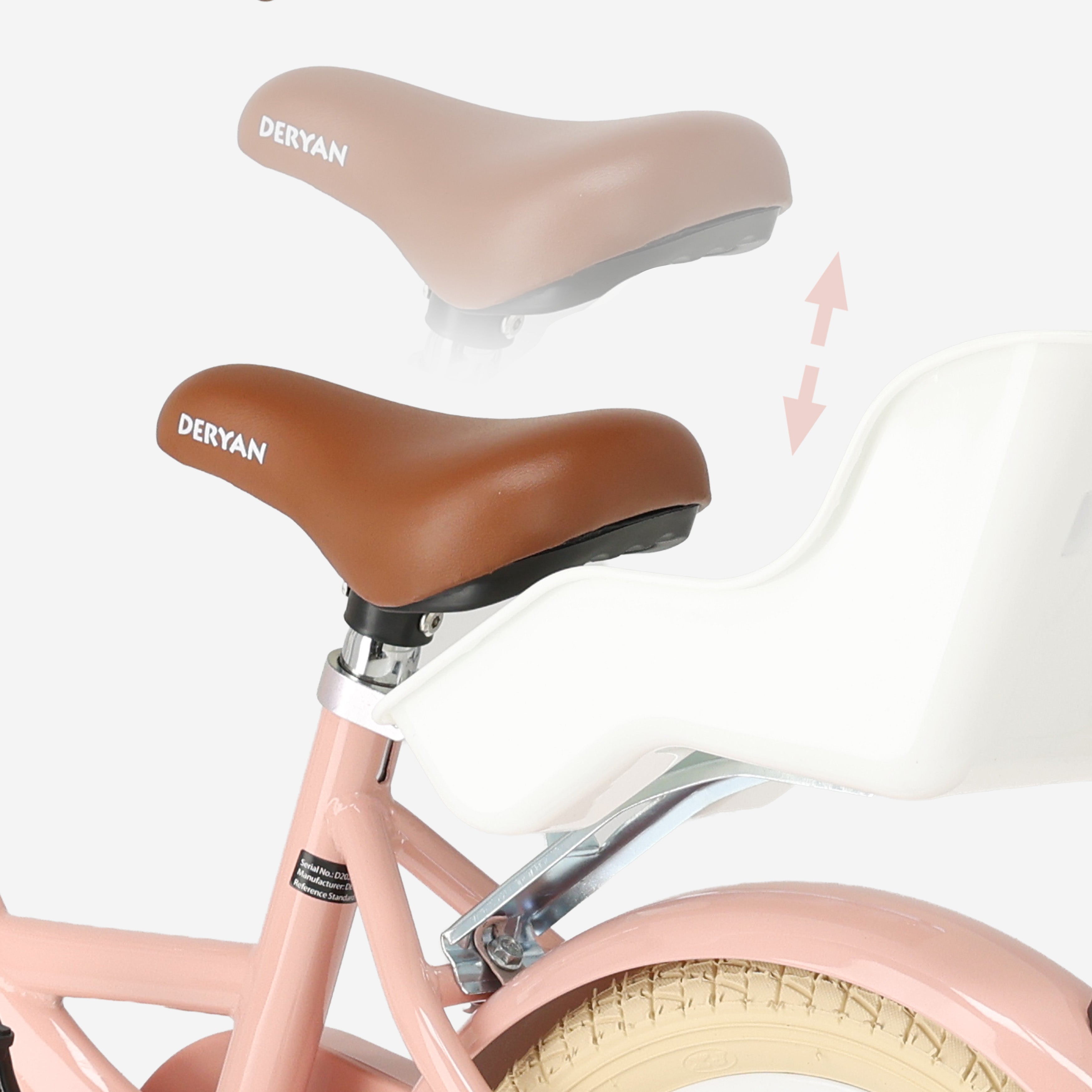 Zoey kinderfiets met mandje 14 inch - Roze