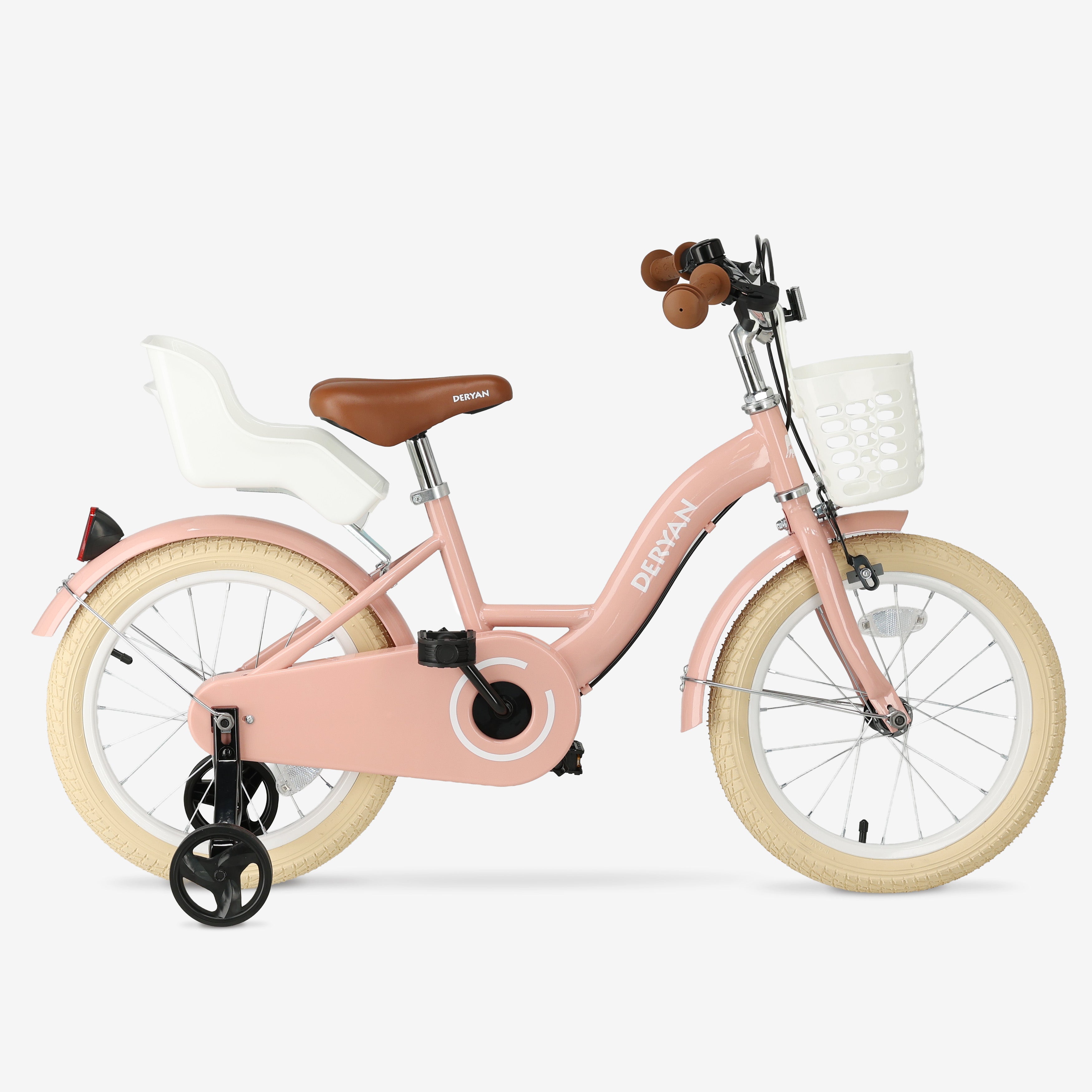 Zoey kinderfiets met mandje 16 inch - Roze
