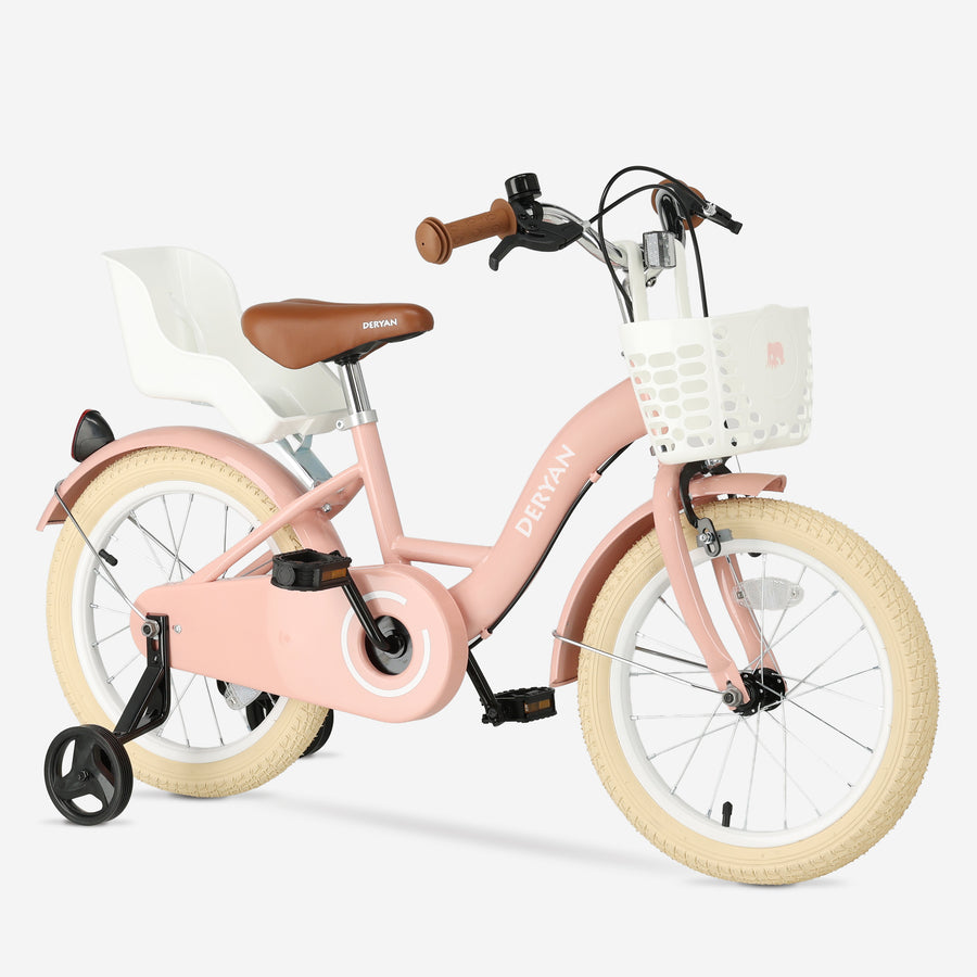 Zoey Meisjesfiets kinderfiets 16 inch met mandje - Roze