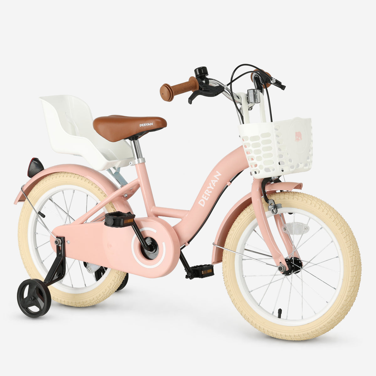 Zoey Meisjesfiets kinderfiets 16 inch met mandje - Roze