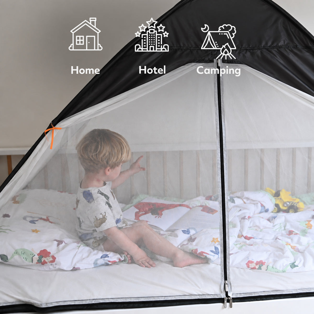 Bedtent Pop-Up Verduisterend 200x90 cm