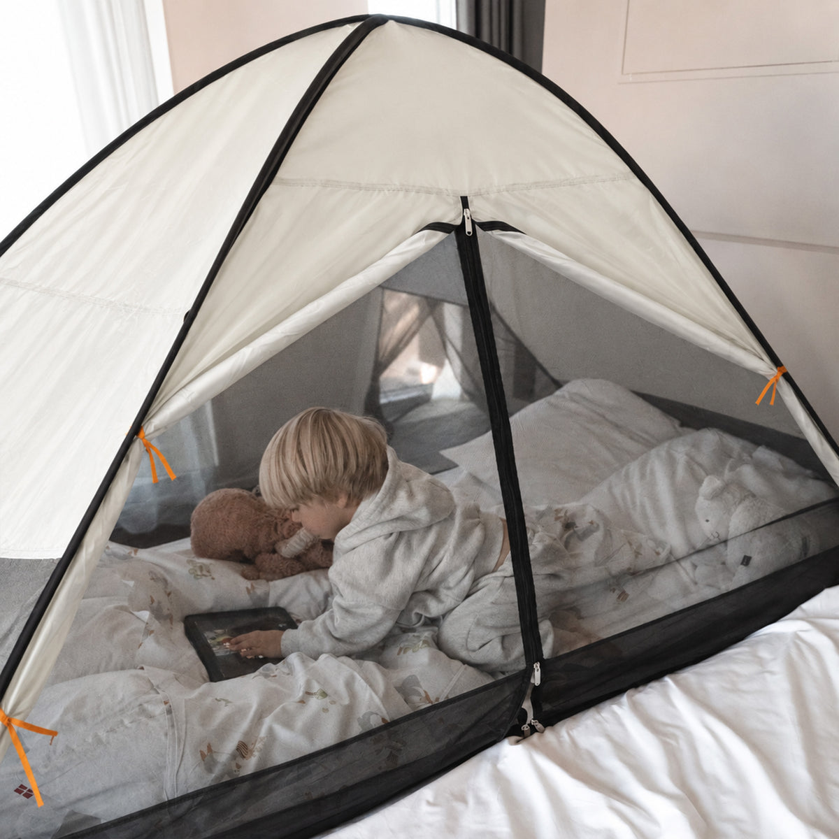 Bedtent pop-up Ivory 200x90