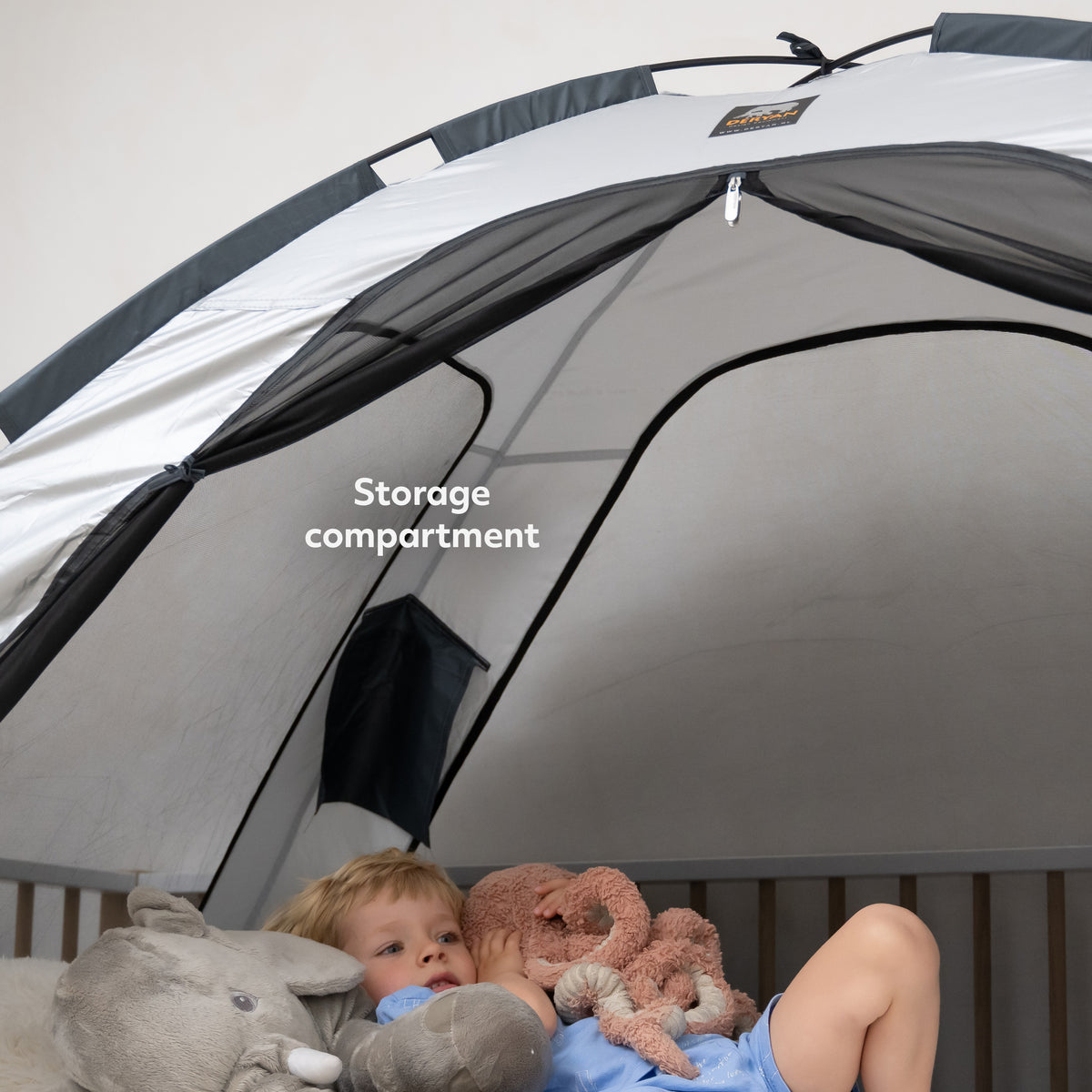 Bedtent Zilver 200x90 cm