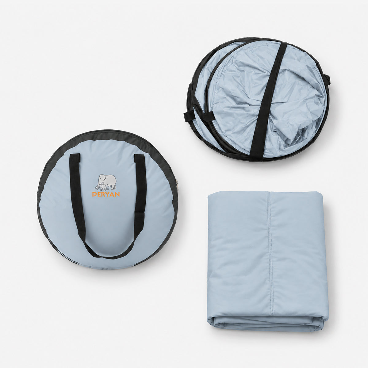 BabyBox baby tentje Campingbedje + katoenen dekje - Sky Blue