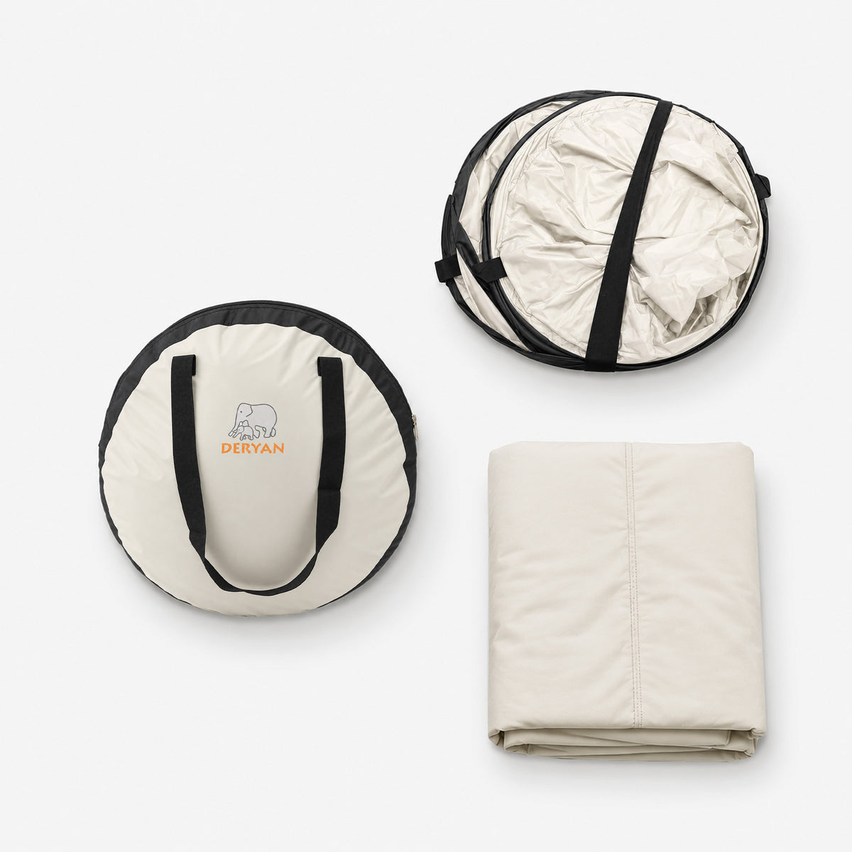 BabyBox baby tentje Campingbedje + katoenen dekje - Cream