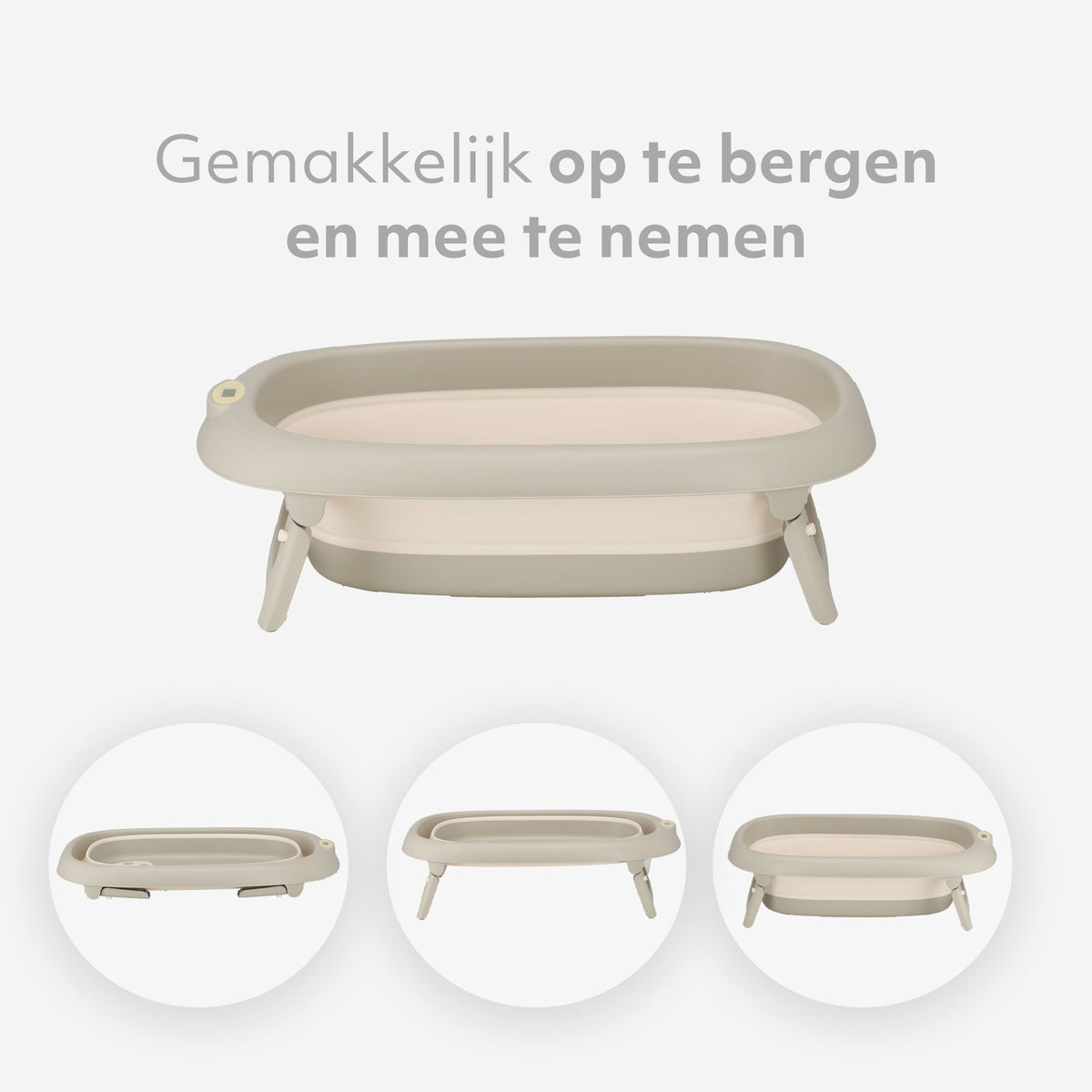 Opvouwbaar Babybad met Thermometer - Peuterbadje - Babybadje- Babyspullen - Babybadje met standaard - baby bad - Kinderbadje - Babyspullen - Baby bad set