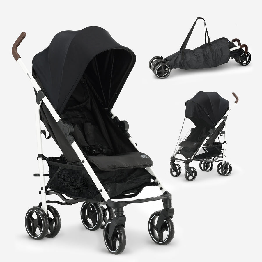 Bobbie Paraplu Buggy tot 22 kg - Wit Frame/Zwart