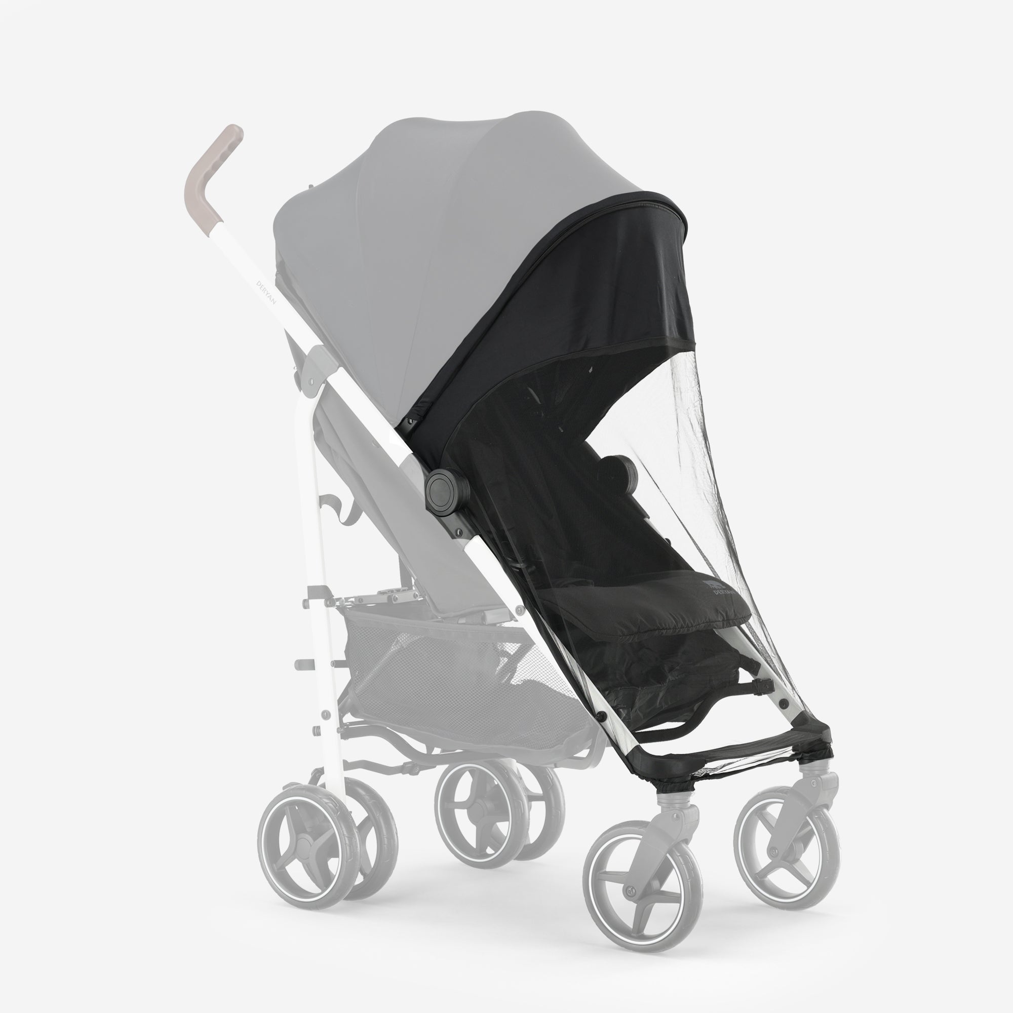 Bobbie Paraplu Buggy tot 22 kg - Wit Frame/Zwart