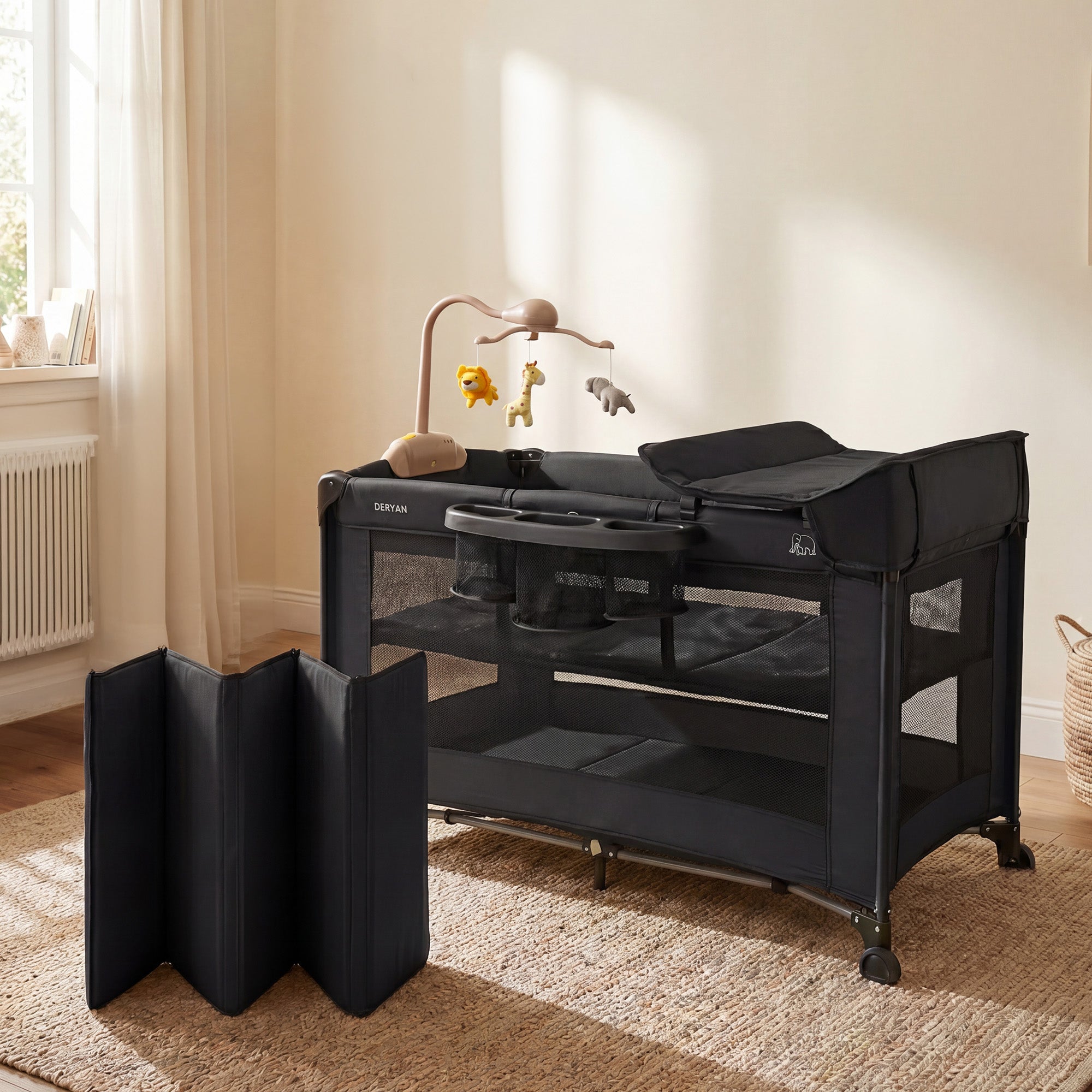 Believer Luxe Campingbed - Inclusief bodemverhoger - Zwart