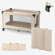 Campingbed Believer Nougat compact reisbed voor baby's en peuters onderweg en op vakantie