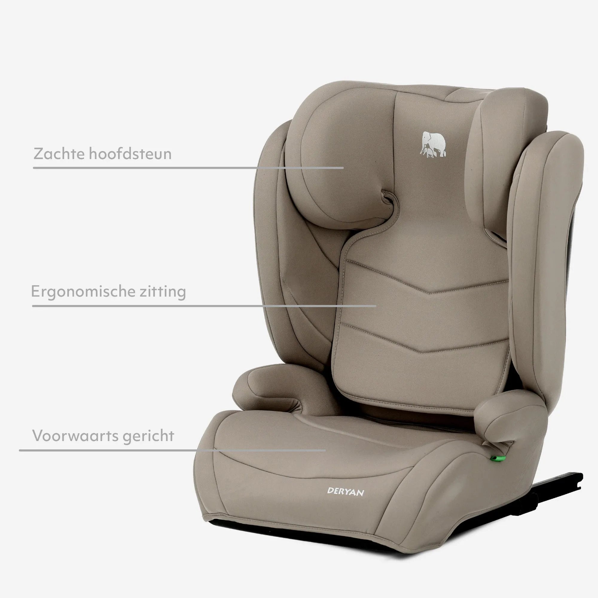Charlie Luxe i-Size/isofix Autostoel Vanaf 3,5 jaar tot ca. 12 jaar - 100-150 cm - Truffle Nougat