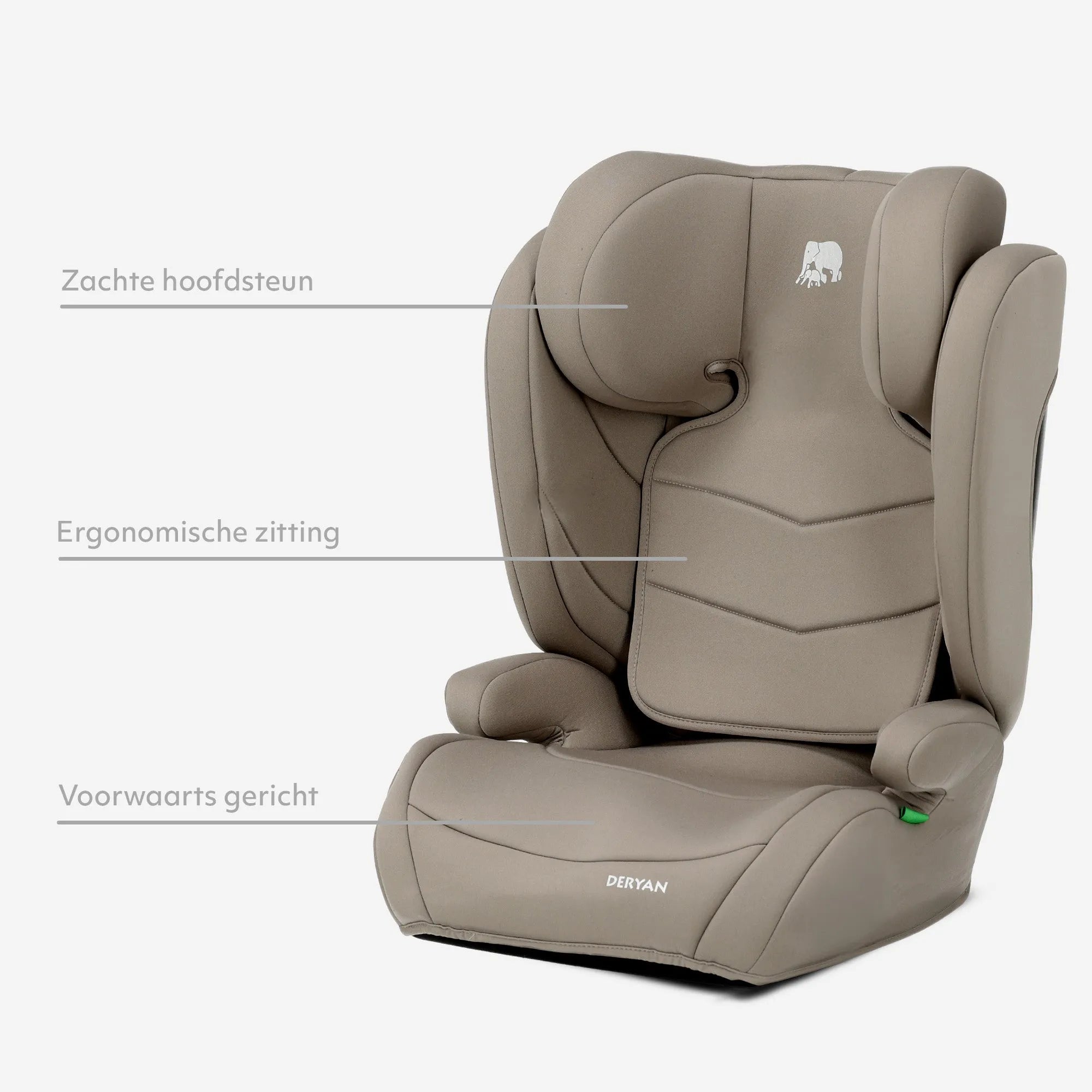 Charlie Basic i-Size Autostoel - Vanaf 3,5 jaar tot ca. 12 jaar -groep 2/3 - 100-150 cm - Truffle Nougat