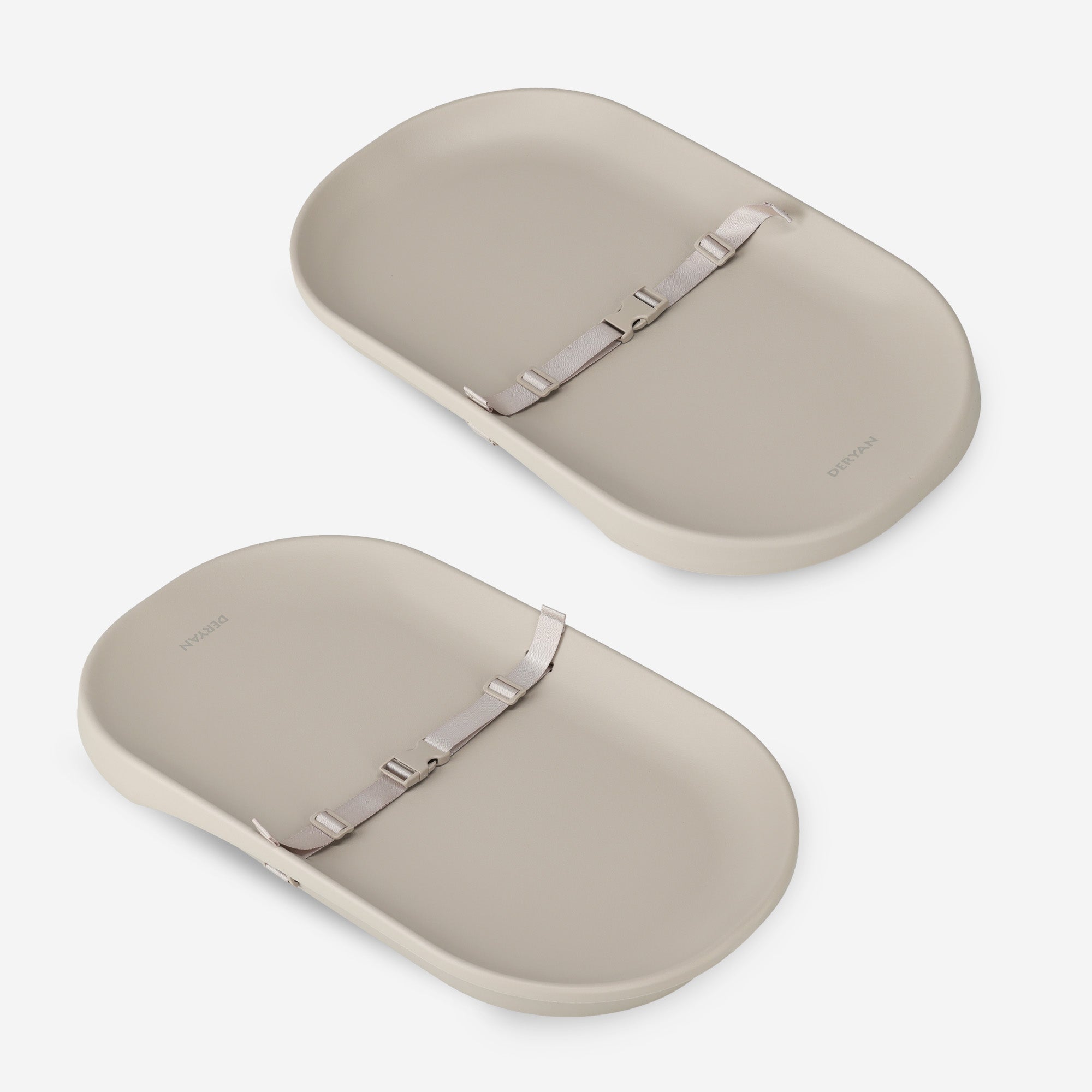 Verschoonkussen & Aankleedkussen – Multifunctioneel Waterdicht Verschoonmatje met Verhoogde Randen, Antislip PU-schuim – Comfortabel, Veilig & Hygiënisch Taupe