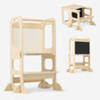 Luxe Houten Leertoren 4-in-1 met Tekenbord en Speeltafel