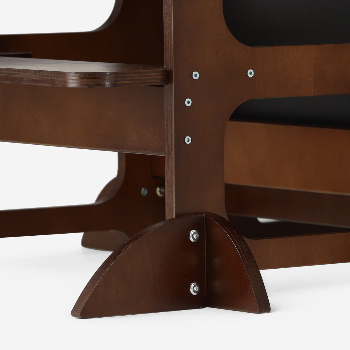 Luxe Houten Leertoren 4-in-1 met Tekenbord en Speeltafel - Warm Brown
