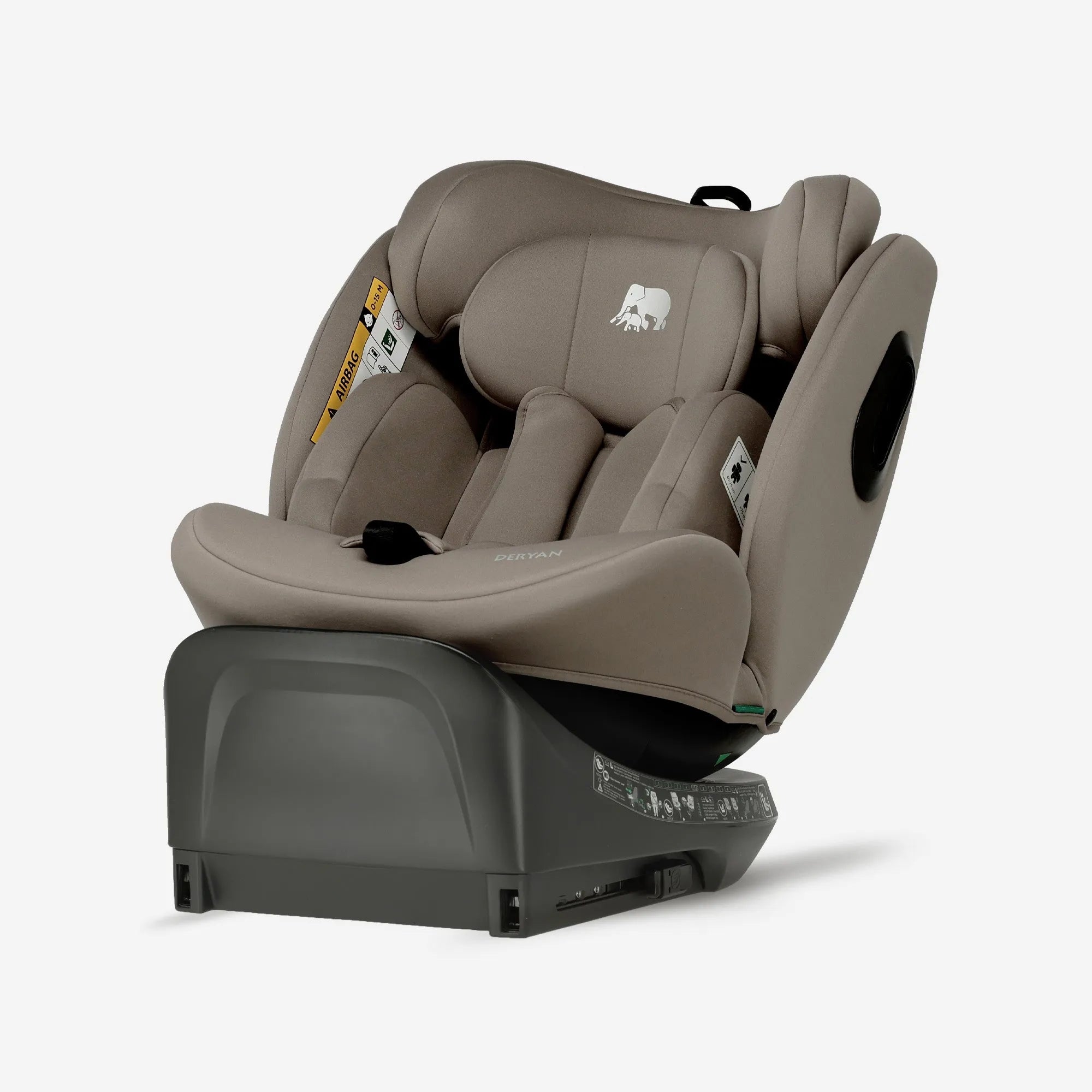 Carly Luxe i-Size Autostoel - 0-36kg - Isofix + steunpoot - 360 draaibaar - Truffle Nougat