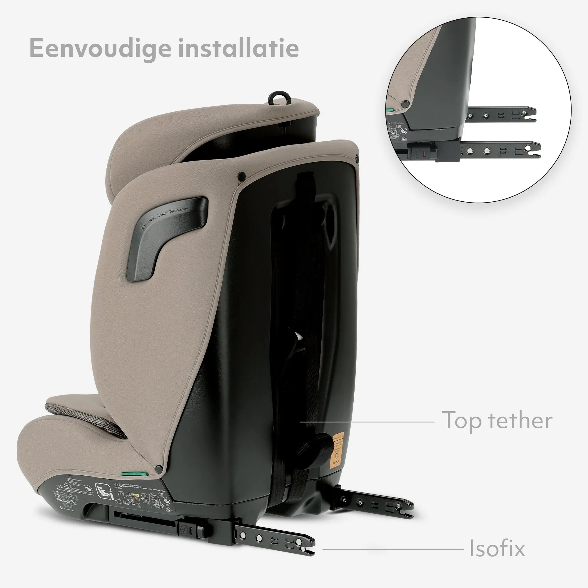 Carter Luxe i-Size/isofix Autostoel 76-150 cm - 9-36 kg - Truffle Nougat