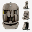 DERYAN Carter Luxe i-Size autostoel 76-150 cm in Truffle Nougat met ISOFIX en Top Tether