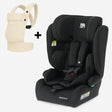 Carter Basic i-Size autostoel met verstelbare pasvorm en Amora ergonomische draagzak crème