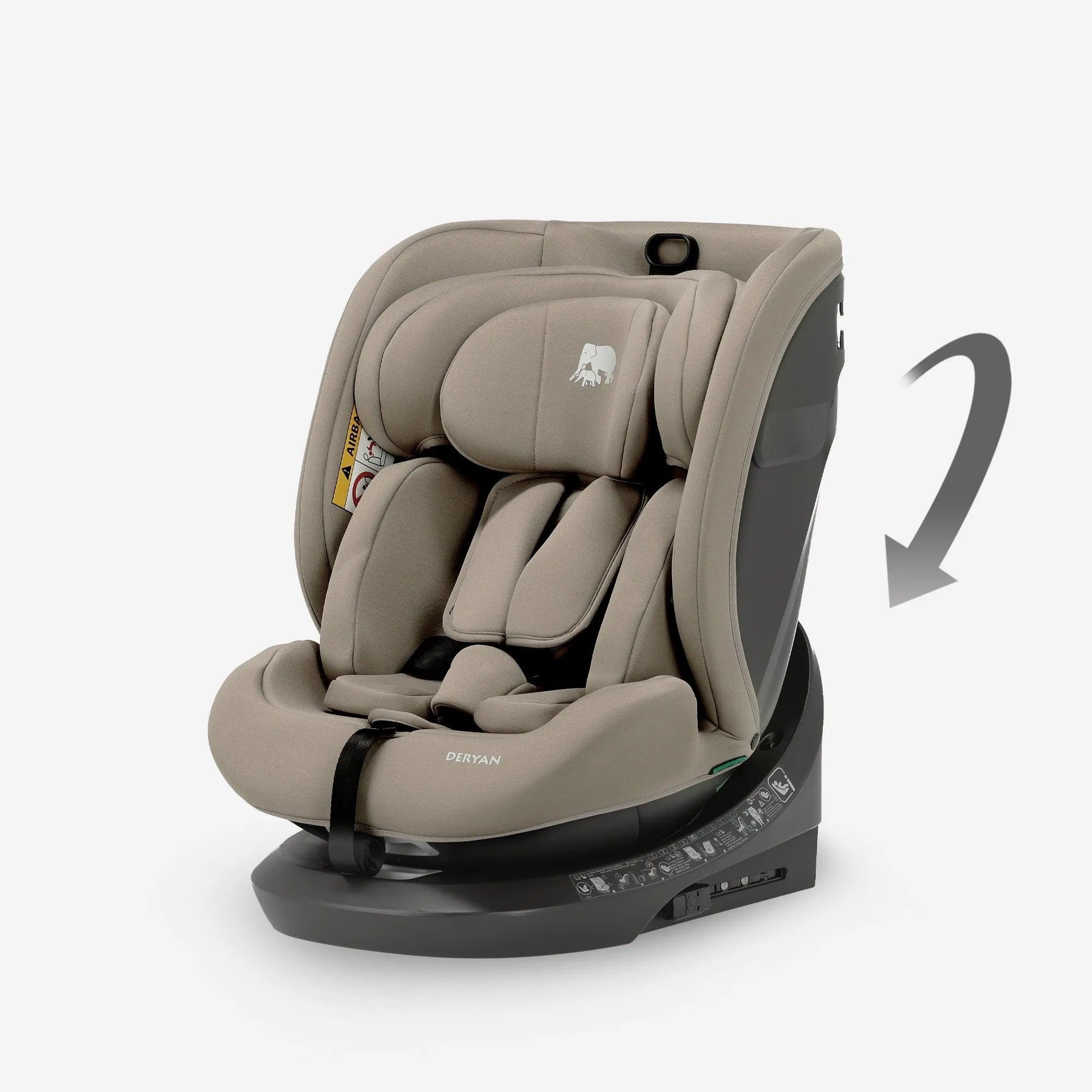 Cassie Luxe i-Size/isofix 360° Autostoel 40-150 cm - 0-36 kg - Truffle Nougat
