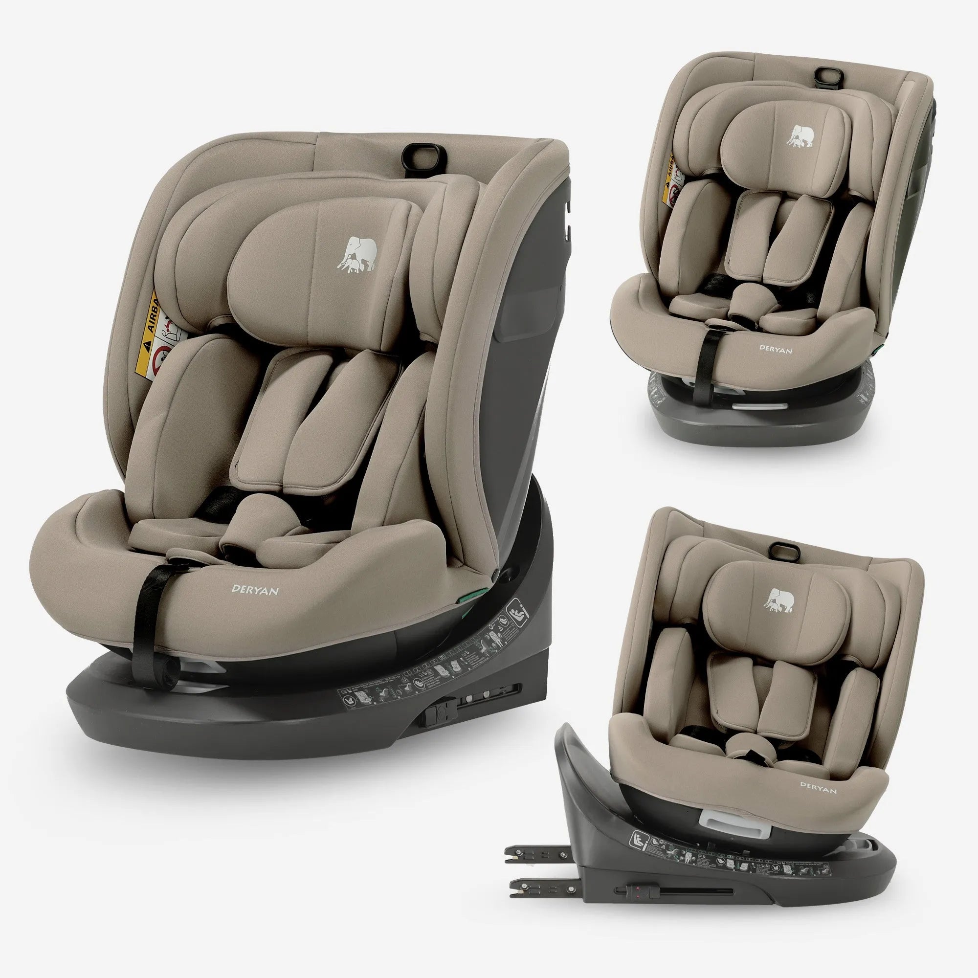 Cassie Luxe i-Size/isofix 360° Autostoel 40-150 cm - 0-36 kg - Truffle Nougat
