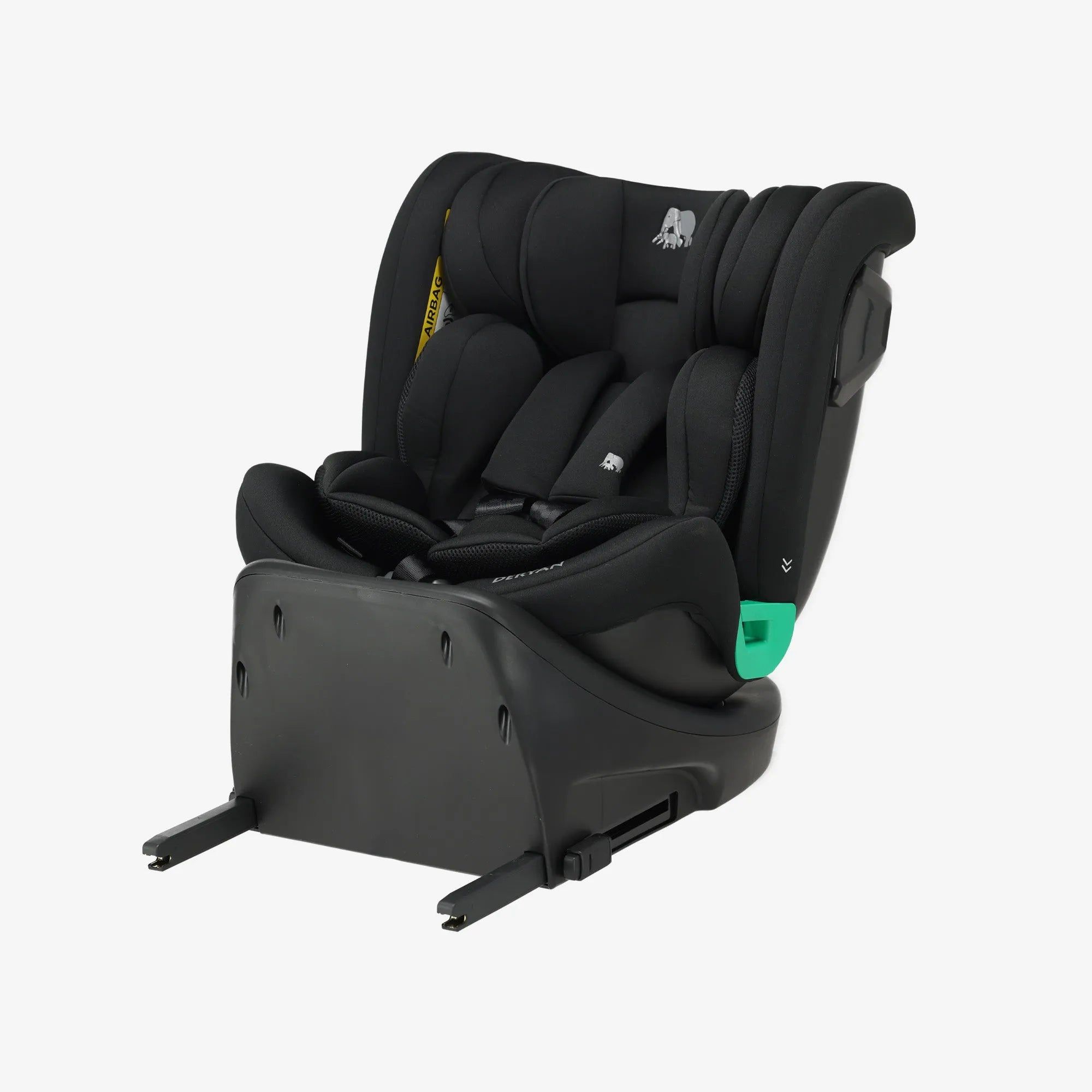 Chase Luxe i-Size Autostoel - 0-36kg - Isofix steunpoot - 360 draaibaar - Zwart