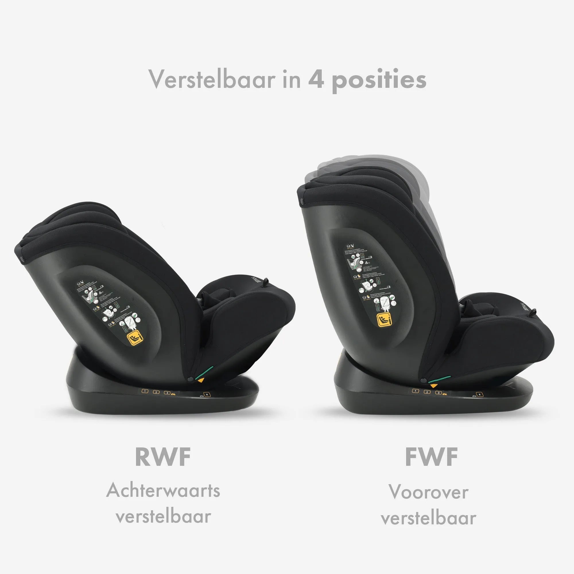 Clyde I-Size Autostoel - Geschikt vanaf 40 tot 150 cm - Groep 0/1/2/3 - Te bevestigen met gordel
