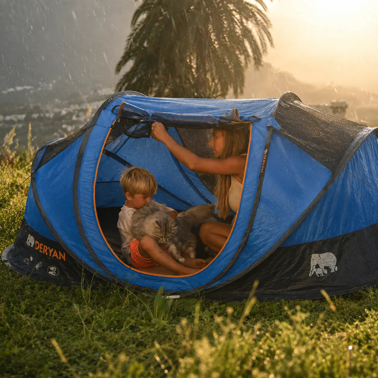 Pop Up Tent Cocoon - 2000MM waterkolom - Navy