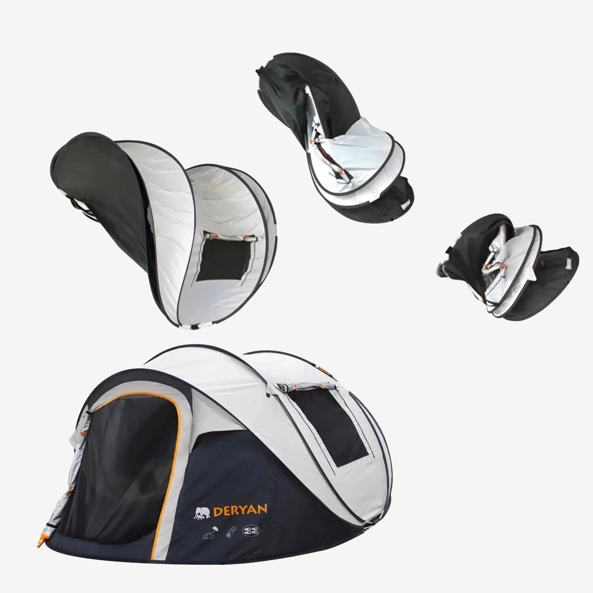 Pop Up Luxe Tent - 2000MM waterkolom - Cream - 4 Persoons