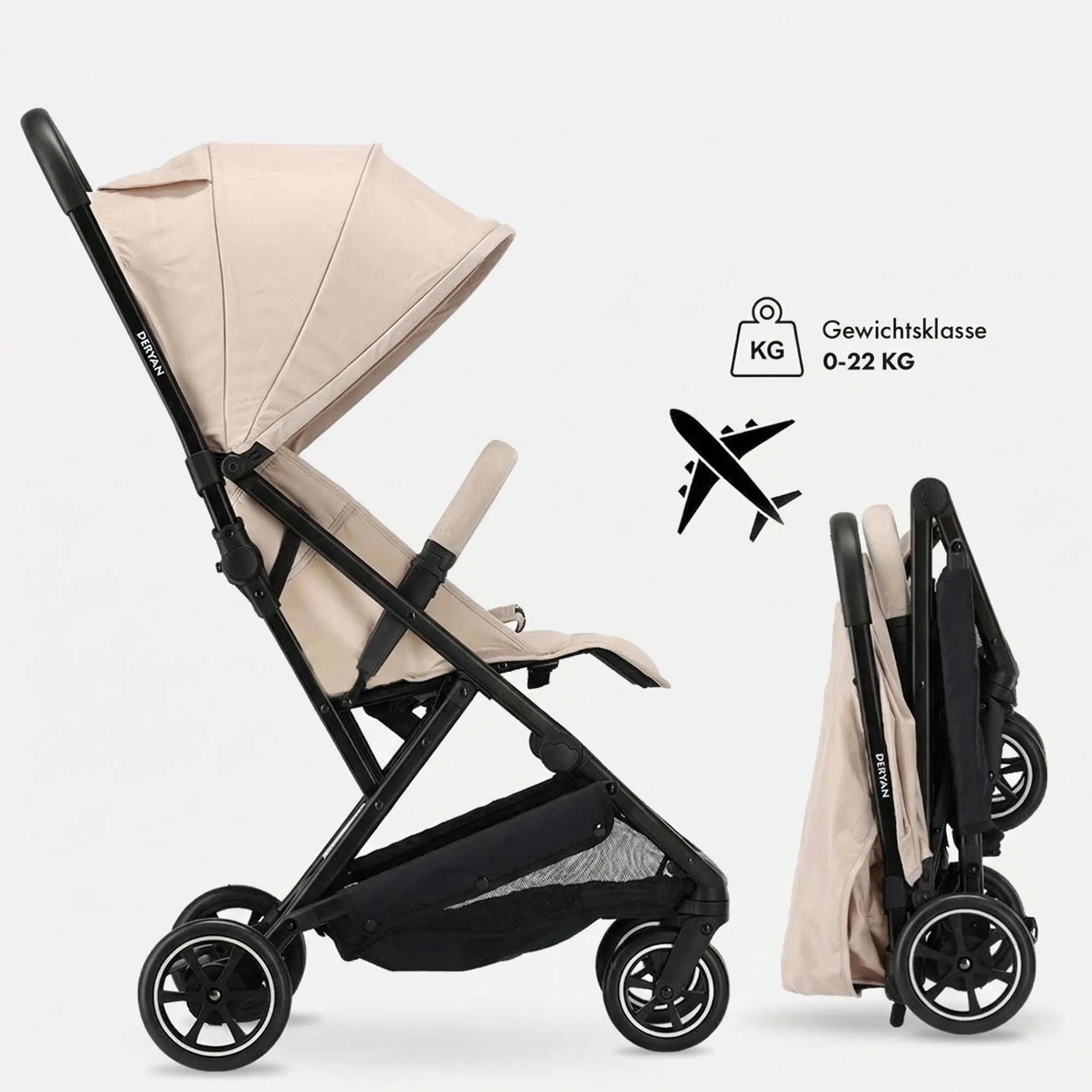 Luxe Easy Lichtgewicht Buggy - Taupe