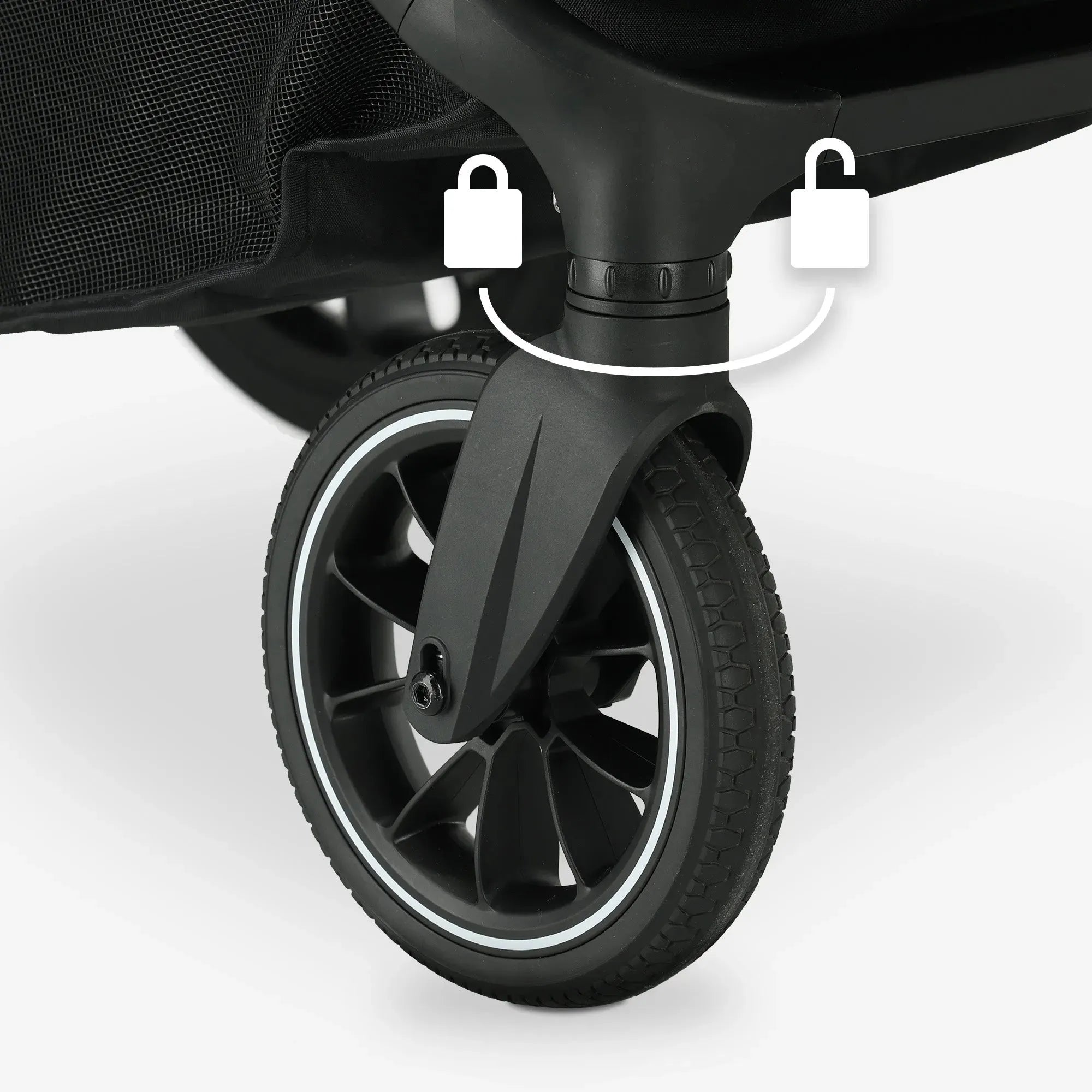 Evy² Duo Kinderwagen Zwart 2 in 1