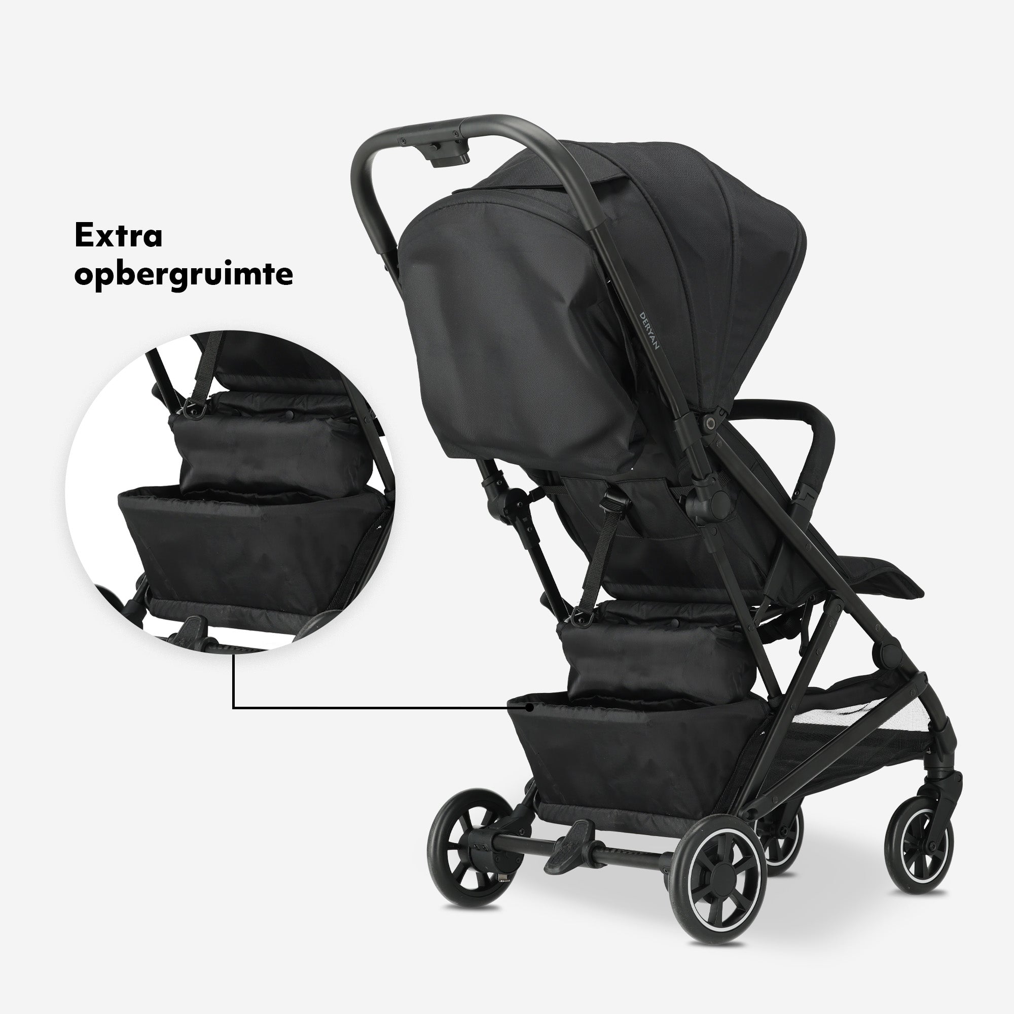 Luxe Easy² Lichtgewicht Buggy - Zwart