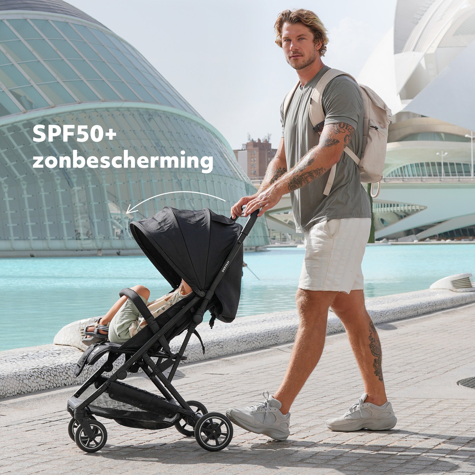Luxe Easy² Lichtgewicht Buggy - Zwart