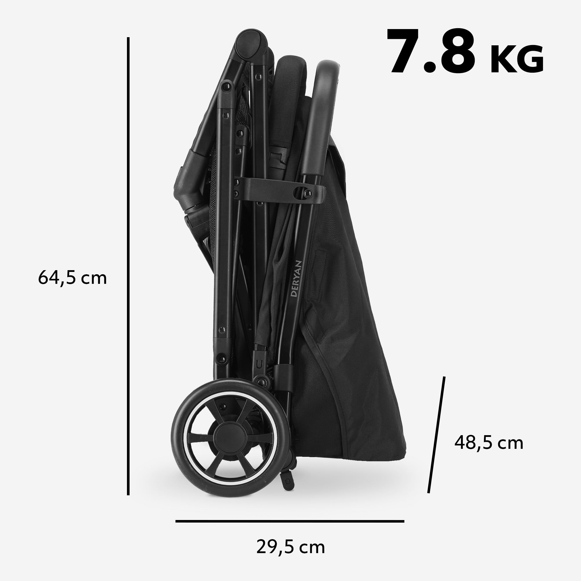 Luxe Easy² Lichtgewicht Buggy - Zwart
