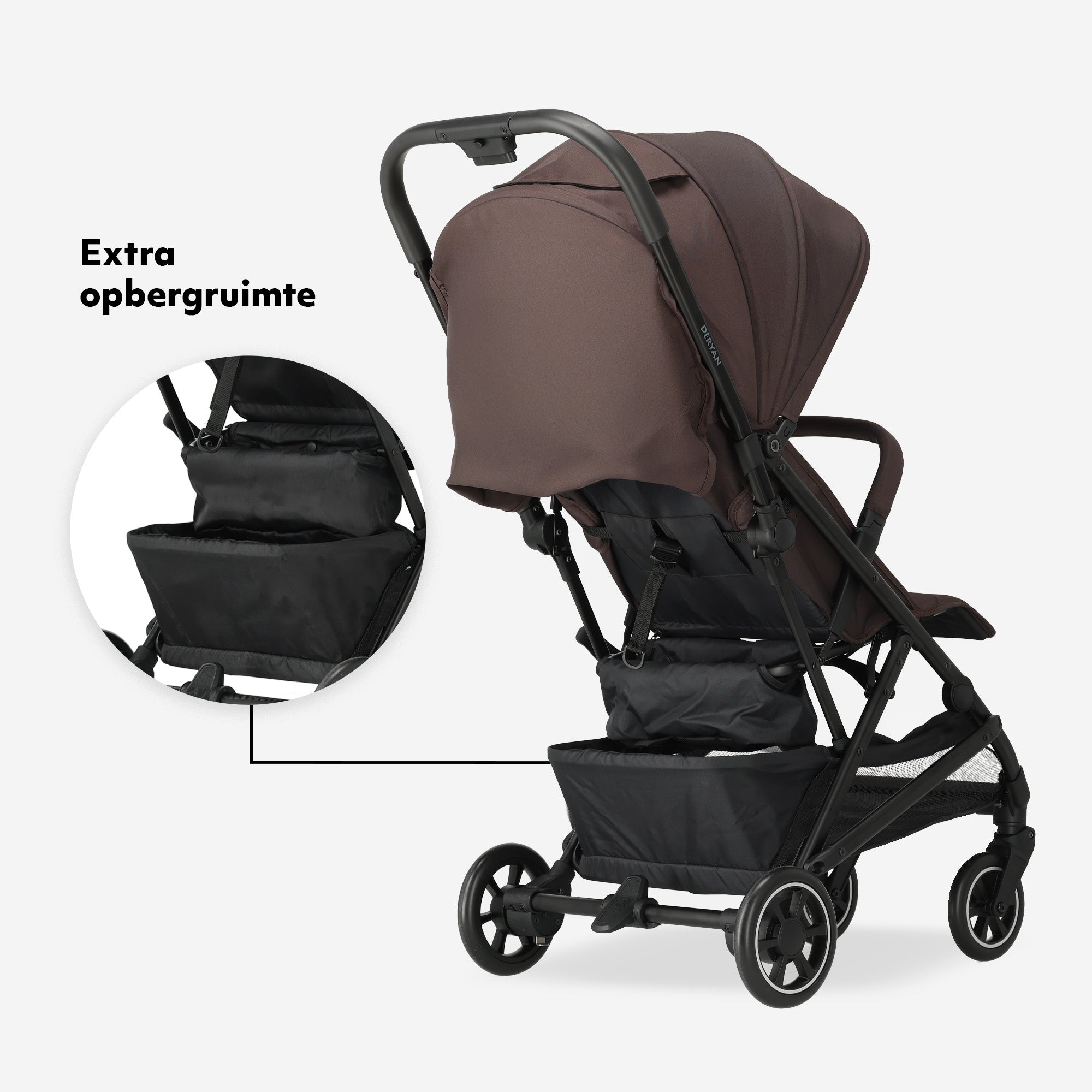 Luxe Easy² Lichtgewicht Buggy - Chocolade