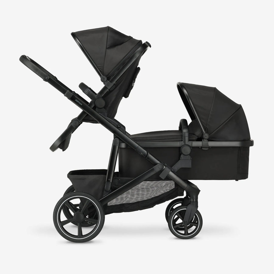 Evy² Duo Kinderwagen Zwart 2 in 1