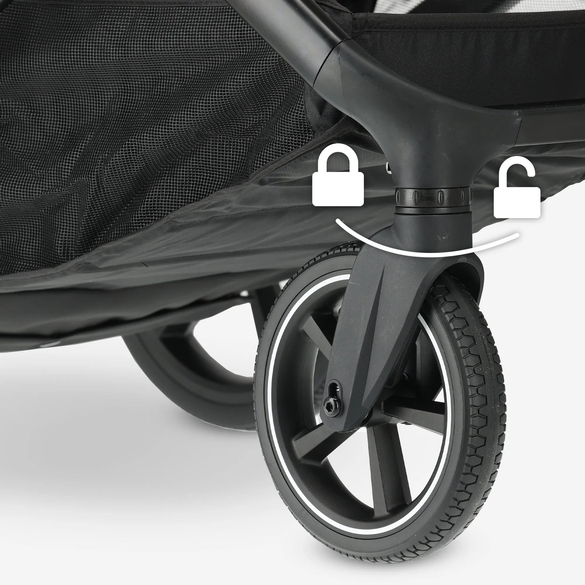 Evy² Duo Kinderwagen Zwart 2 in 1