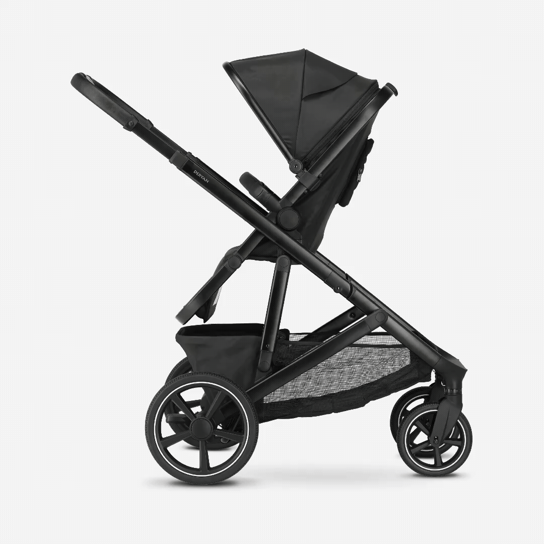 Evy² Duo Kinderwagen Zwart 2 in 1