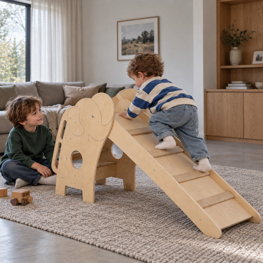 Luxe Houten Olifant Glijbaan