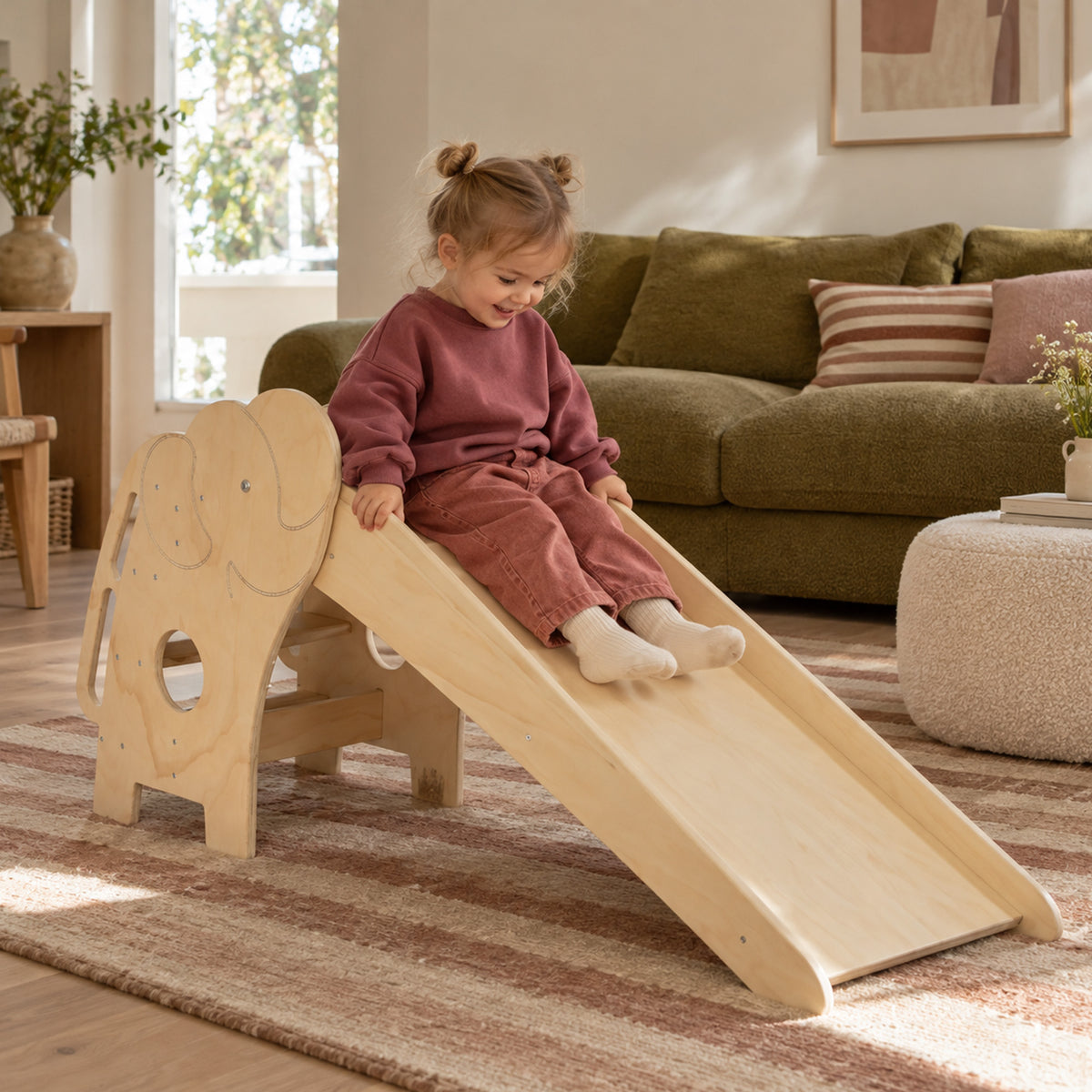 Luxe Houten Olifant Glijbaan