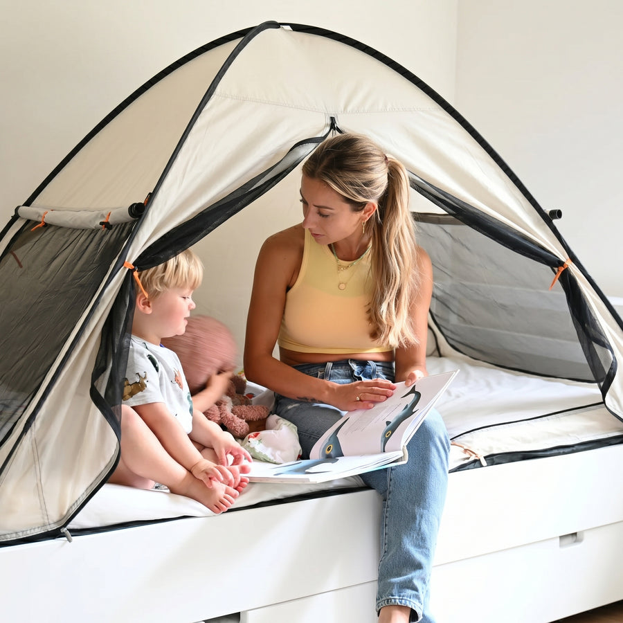 Bedtent pop-up Ivory 200x90