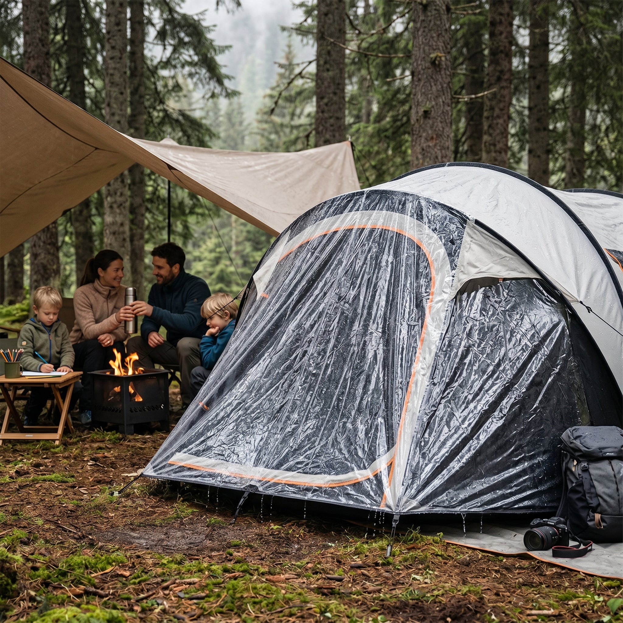 Tent Cover - Regenhoes voor Pop Up Luxe Tent 4 Persoons