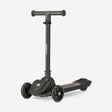 Harvey Kinderstep zwart 3 wielen verstelbaar 65-80 cm met LED-wielen geschikt voor 3+ tot 50 kg