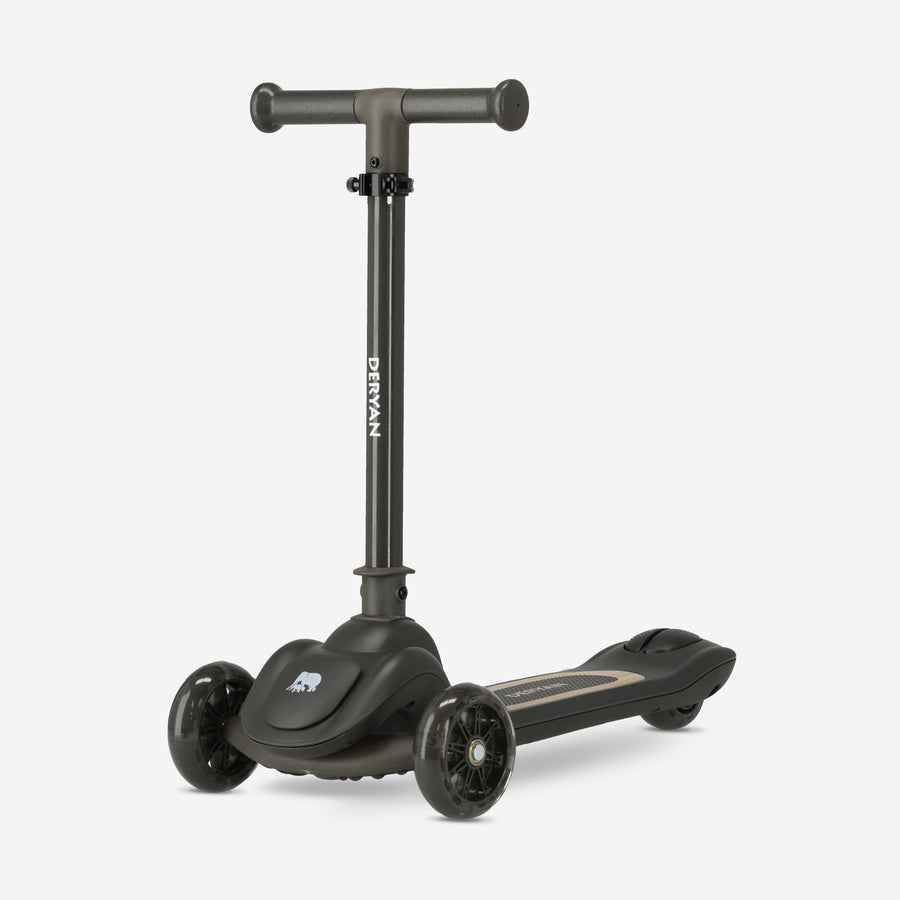 Harvey Kinderstep 3 Wielen met LED - Verstelbaar 65-80 cm - Zwart