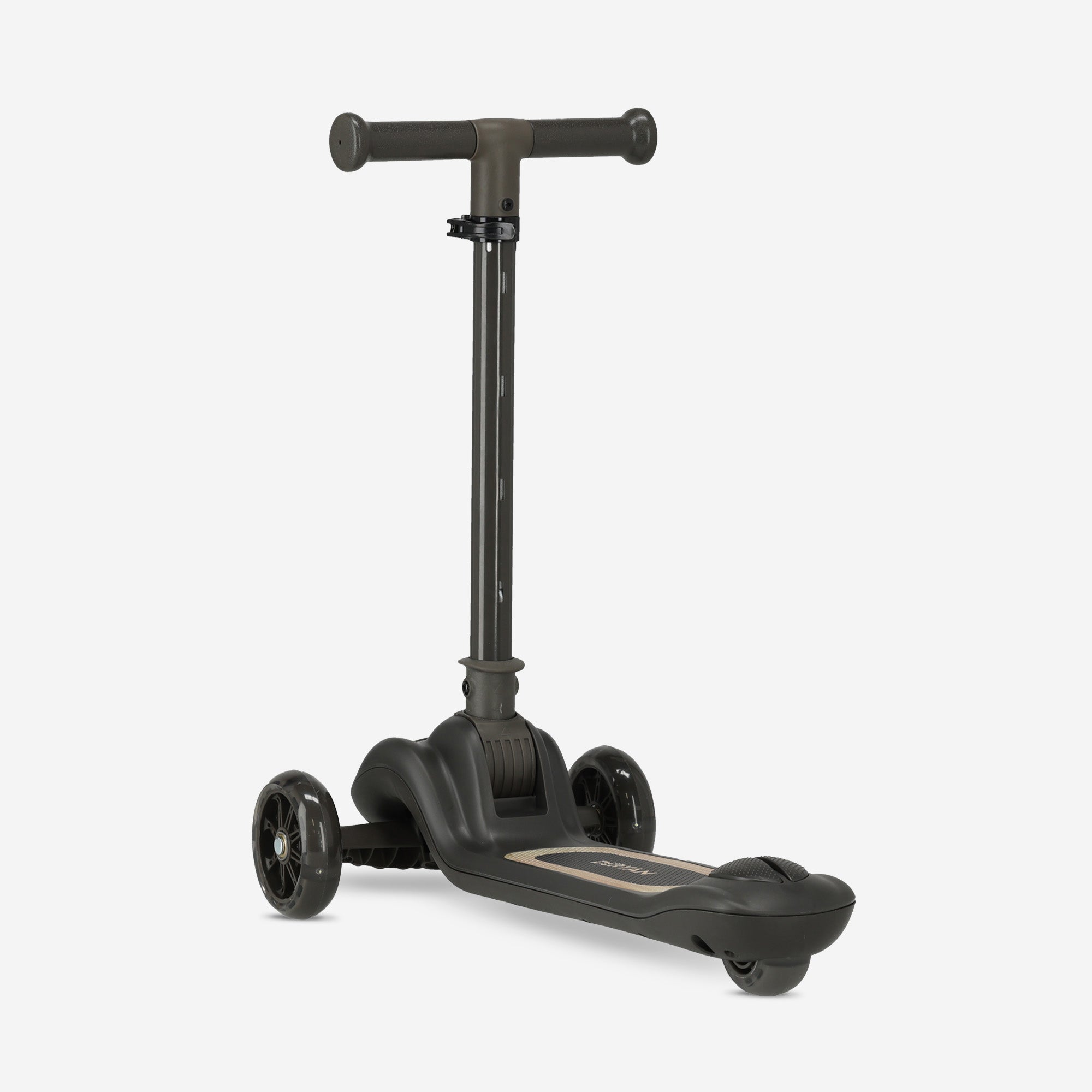 Harvey Kinderstep step 3 wielen - leeftijdsgroep 3+ - max 50kg - LED verlichting in de wielen - hoogte verstelbaar 65-70-75-80 cm - Zwart