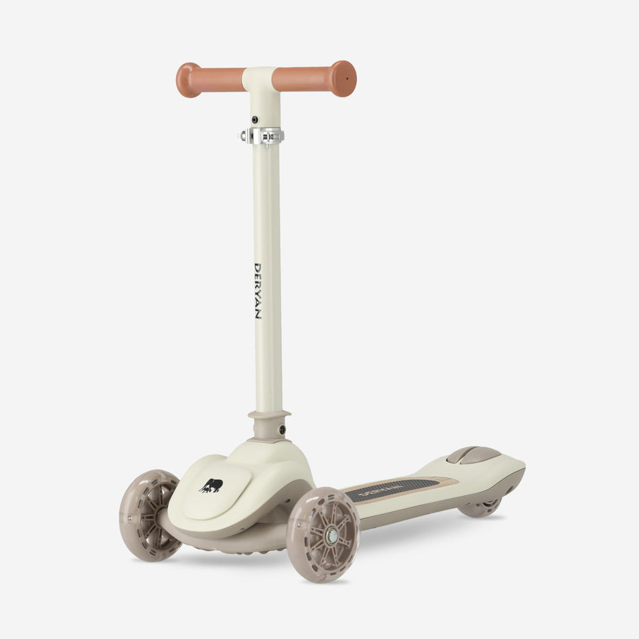 Harvey Kinderstep 3 Wielen met LED - Verstelbaar 65-80 cm - Grijs
