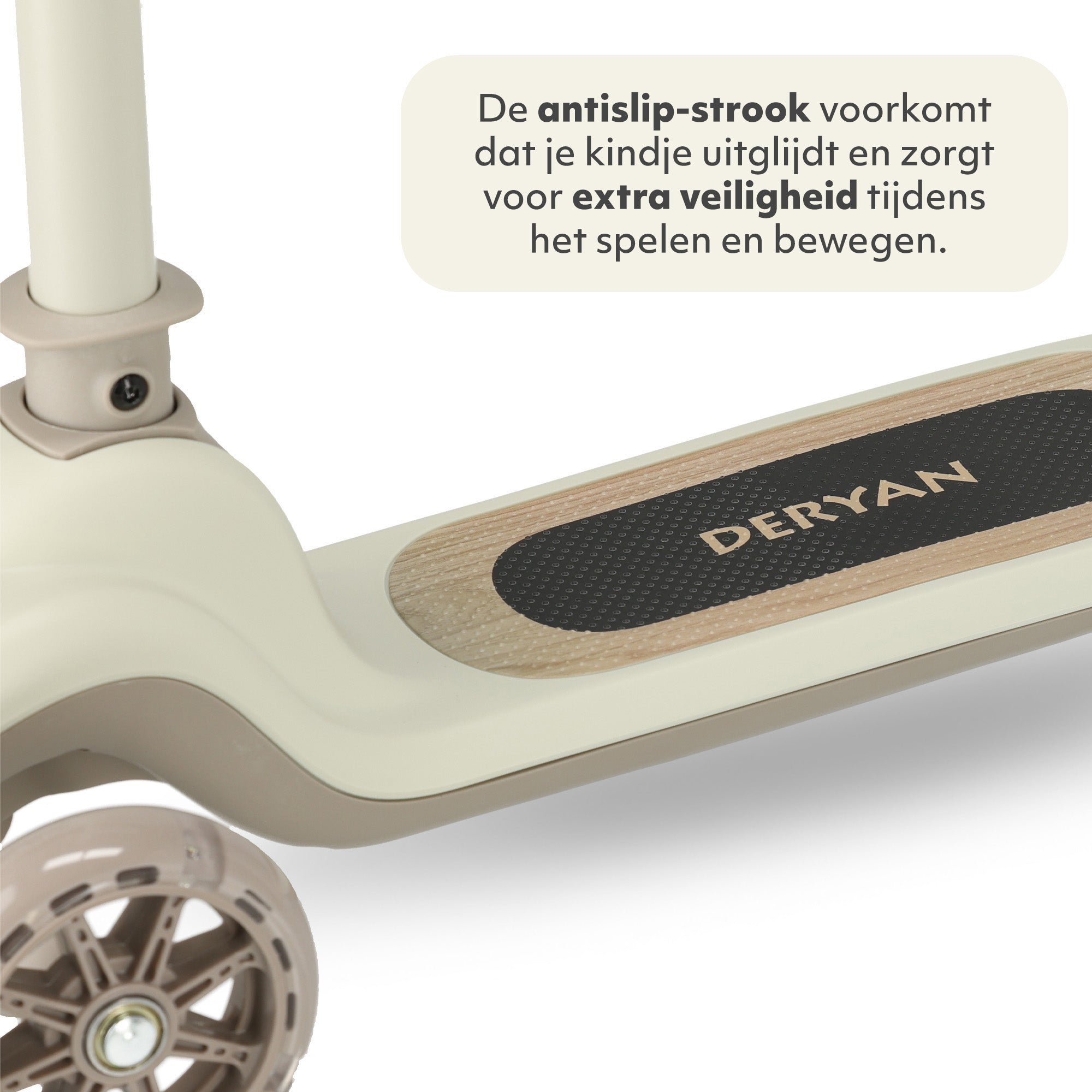 Harvey Kinderstep step 3 wielen - leeftijdsgroep 3+ - max 50kg - LED verlichting in de wielen - hoogte verstelbaar 65-70-75-80 cm - Grijs