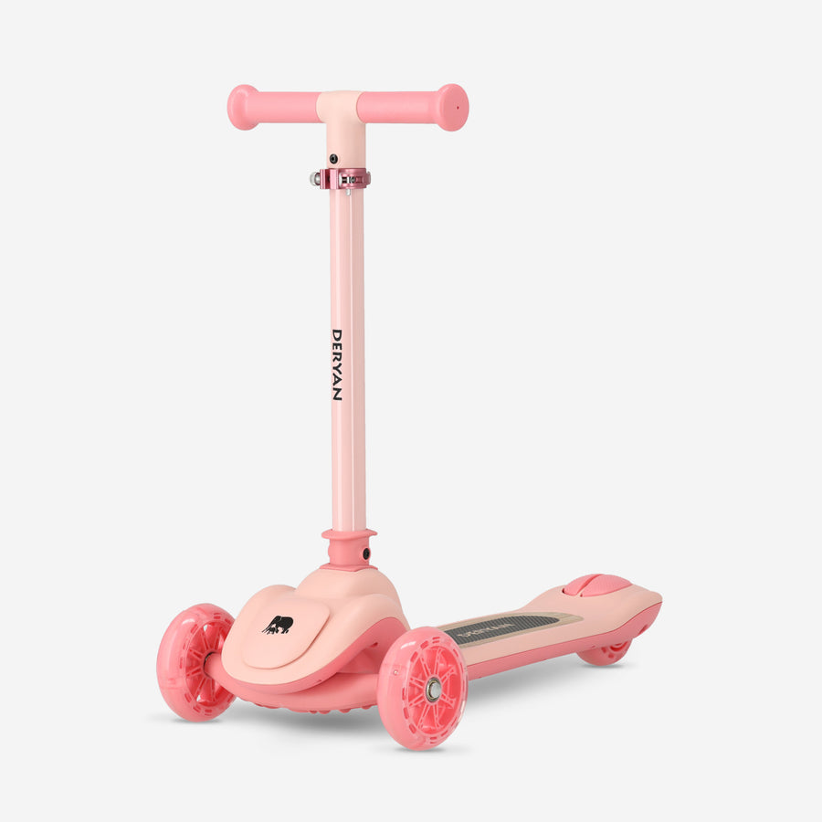 Harvey Kinderstep 3 Wielen met LED - Verstelbaar 65-80 cm - Roze