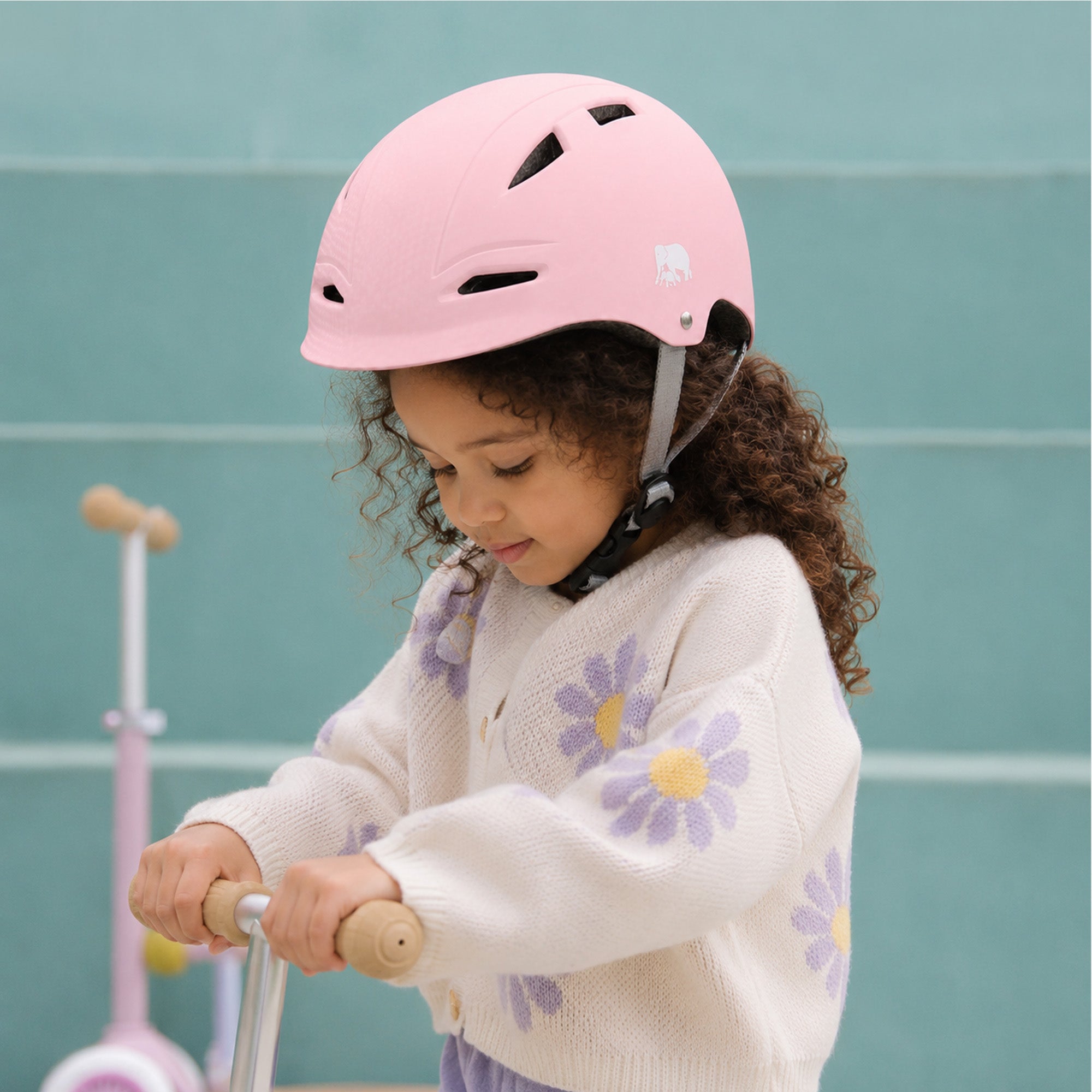 Kinderhelm Roze - Maat S