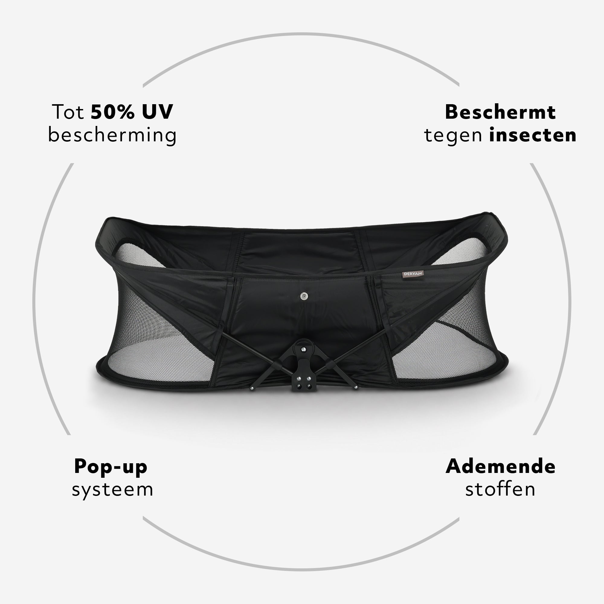 Infant Deluxe BabyBox Campingbedje - Zwart